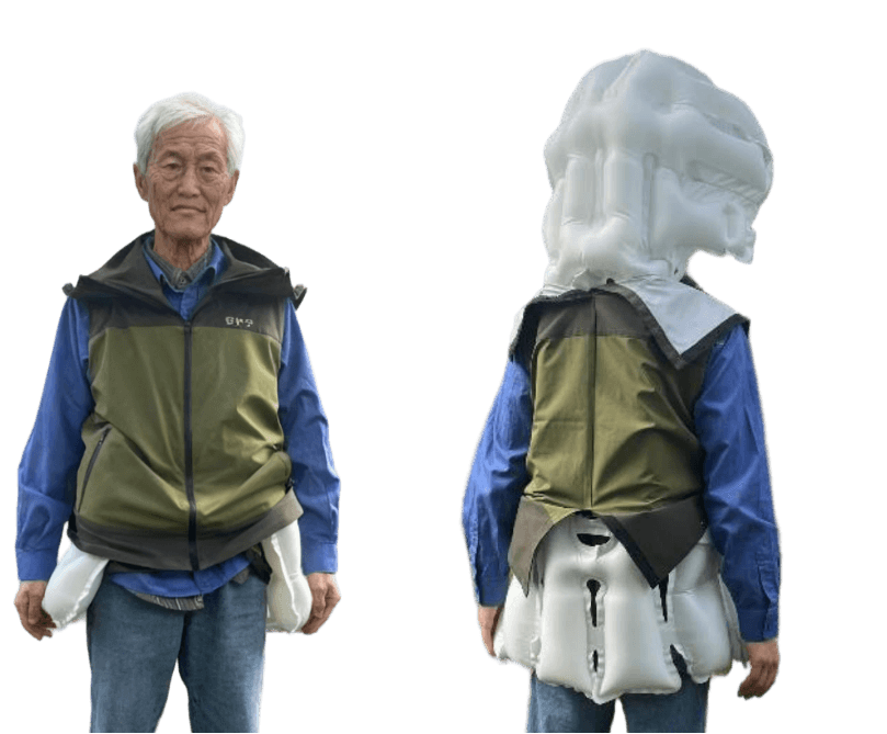 智能跌倒防摔充气服